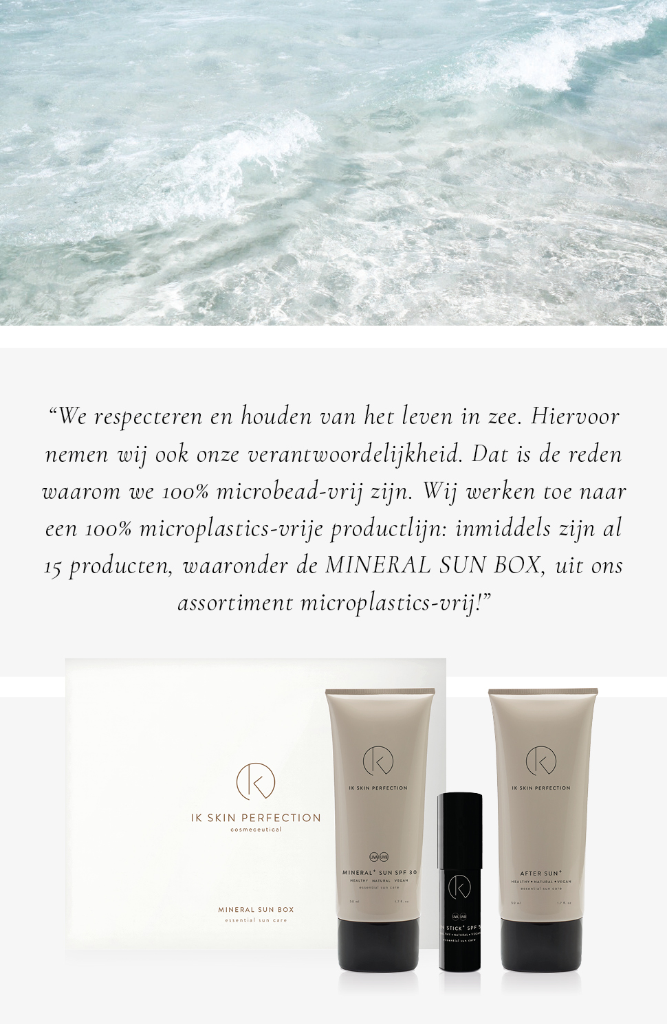 Respect voor de zee & quote